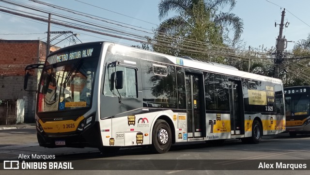 Viação Metrópole Paulista - Zona Leste 3 2625 na cidade de São Paulo, São Paulo, Brasil, por Alex Marques. Número da foto: #10251478.