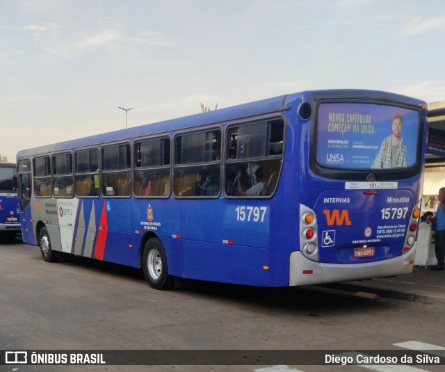 Viação Miracatiba 15.797 na cidade de São Paulo, São Paulo, Brasil, por Diego Cardoso da Silva. Número da foto: #10251097.