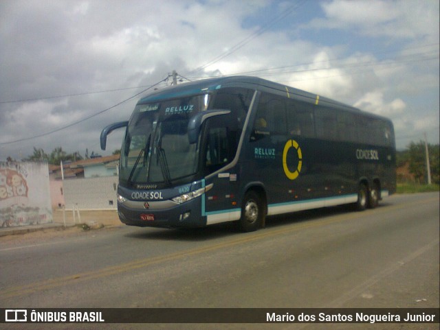 Viação Cidade Sol 8420 na cidade de Piritiba, Bahia, Brasil, por Mario dos Santos Nogueira Junior. Número da foto: #10249260.
