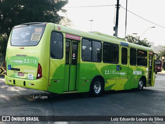 Santo Antônio Transportes Niterói 2.2.118 na cidade de Niterói, Rio de Janeiro, Brasil, por Luiz Eduardo Lopes da Silva. Número da foto: #10249374.