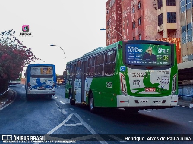 VB Transportes e Turismo 3321 na cidade de Campinas, São Paulo, Brasil, por Henrique Alves de Paula Silva. ID da foto: 10249517.