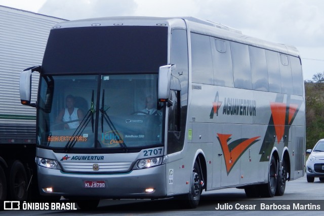 Aguavertur Turismo 2707 na cidade de Propriá, Sergipe, Brasil, por Julio Cesar  Barbosa Martins. Número da foto: #10249254.