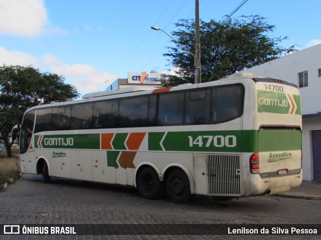 Empresa Gontijo de Transportes 14700 na cidade de Caruaru, Pernambuco, Brasil, por Lenilson da Silva Pessoa. ID da foto: 10253339.