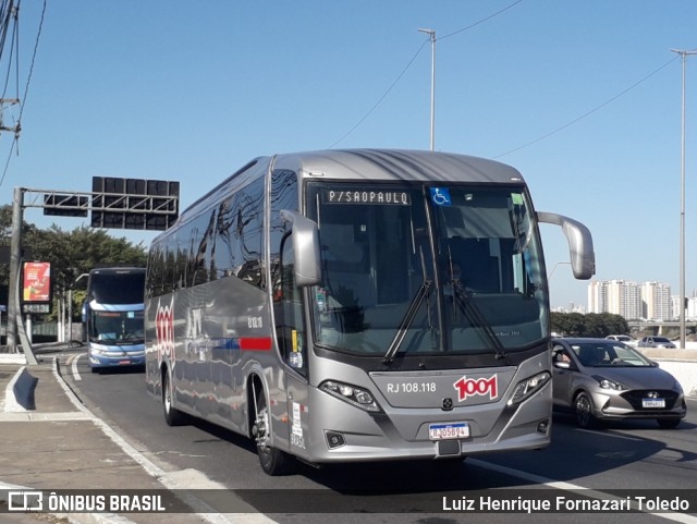 Auto Viação 1001 RJ 108.118 na cidade de São Paulo, São Paulo, Brasil, por Luiz Henrique Fornazari Toledo. ID da foto: 10253539.