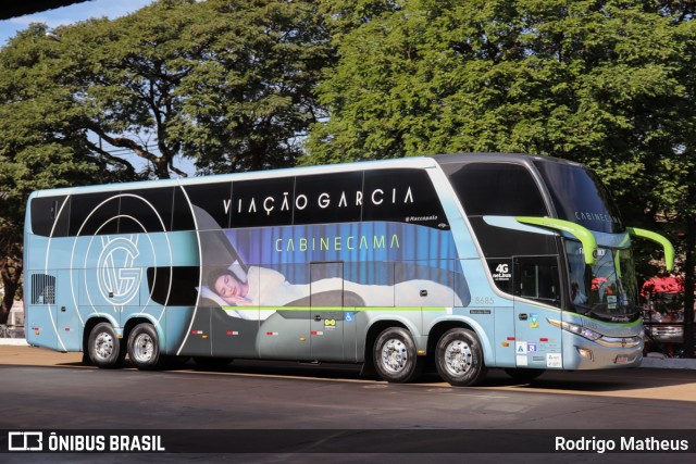 Viação Garcia 8685 na cidade de Maringá, Paraná, Brasil, por Rodrigo Matheus. ID da foto: 10253746.