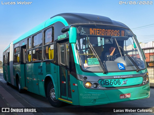 Viação Cidade Sorriso GB606 na cidade de Curitiba, Paraná, Brasil, por Lucas Weber Calizario. ID da foto: 10252530.