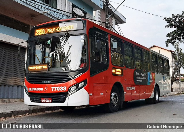 Eldorado Transportes 77033 na cidade de Contagem, Minas Gerais, Brasil, por Gabriel Henrique. Número da foto: #10253133.