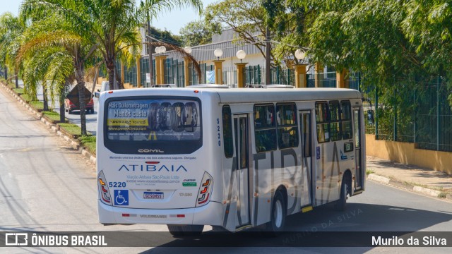 Viação Atibaia São Paulo 5220 na cidade de Jarinu, São Paulo, Brasil, por Murilo da Silva. ID da foto: 10252876.