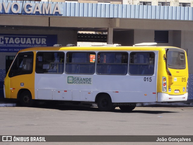 Grande Ocidental 015 na cidade de Novo Gama, Goiás, Brasil, por João Gonçalves. ID da foto: 10253797.