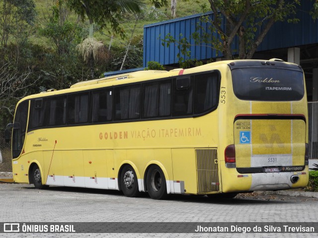 Viação Itapemirim 5531 na cidade de Cachoeira Paulista, São Paulo, Brasil, por Jhonatan Diego da Silva Trevisan. Número da foto: #10252905.