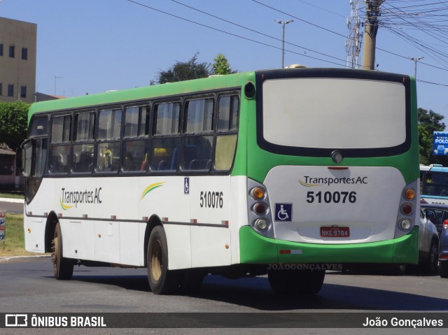 Transportes AC 510076 na cidade de Novo Gama, Goiás, Brasil, por João Gonçalves. ID da foto: 10253867.