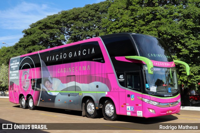 Viação Garcia 8745 na cidade de Maringá, Paraná, Brasil, por Rodrigo Matheus. ID da foto: 10254445.