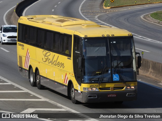 Viação Itapemirim 45299 na cidade de Lavrinhas, São Paulo, Brasil, por Jhonatan Diego da Silva Trevisan. ID da foto: 10252971.