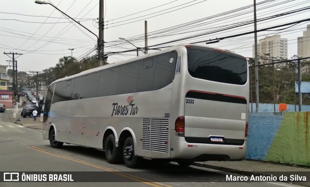 Flores Tur Transporte Executivo 3333 na cidade de São Bernardo do Campo, São Paulo, Brasil, por Marco Antonio da Silva. Número da foto: #10254640.