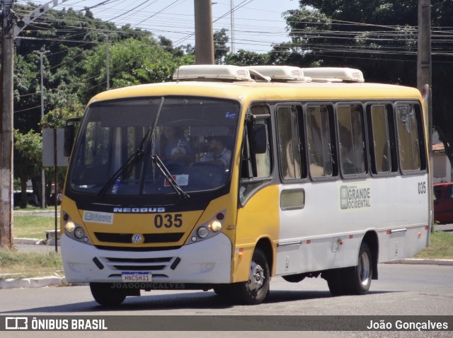 Grande Ocidental 035 na cidade de Novo Gama, Goiás, Brasil, por João Gonçalves. ID da foto: 10253760.