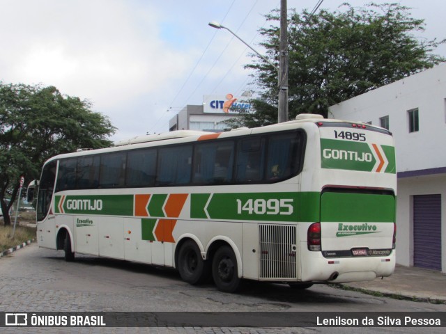 Empresa Gontijo de Transportes 14895 na cidade de Caruaru, Pernambuco, Brasil, por Lenilson da Silva Pessoa. ID da foto: 10254195.