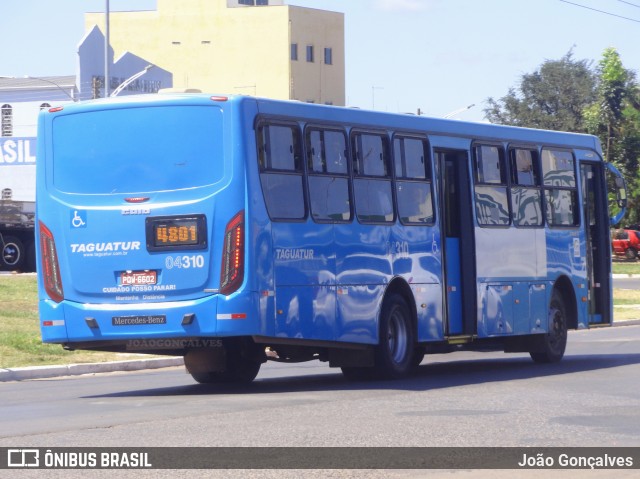 Taguatur - Taguatinga Transporte e Turismo 04310 na cidade de Novo Gama, Goiás, Brasil, por João Gonçalves. ID da foto: 10253794.