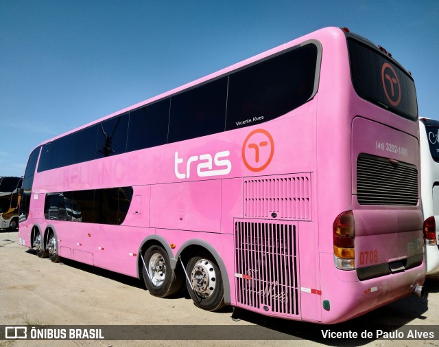 TRAS - Transportes Rodoviários Atlântico Sul 0708 na cidade de Aparecida, São Paulo, Brasil, por Vicente de Paulo Alves. ID da foto: 10253423.