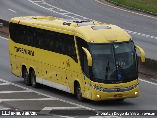 Viação Itapemirim 60069 na cidade de Lavrinhas, São Paulo, Brasil, por Jhonatan Diego da Silva Trevisan. ID da foto: 10252955.