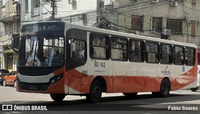 Belém Rio Transportes BD-162 na cidade de Belém, Pará, Brasil, por Fabio Soares. Número da foto: #10252499.