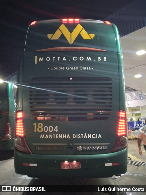 Viação Motta 18004 na cidade de Presidente Prudente, São Paulo, Brasil, por Luis Guilherme Costa. Número da foto: #10252465.