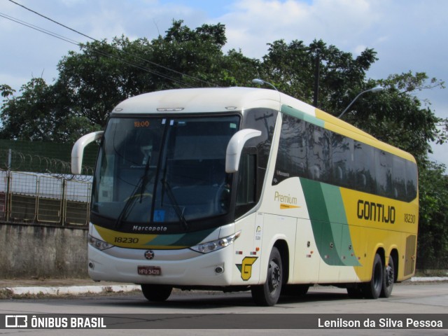 Empresa Gontijo de Transportes 18230 na cidade de Recife, Pernambuco, Brasil, por Lenilson da Silva Pessoa. ID da foto: 10254311.