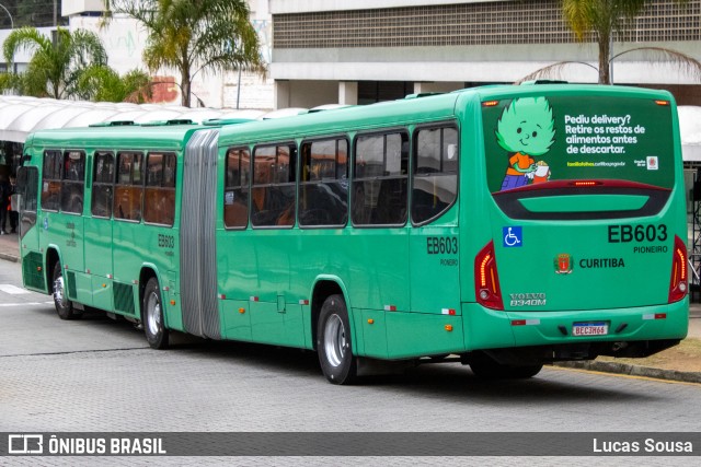 Auto Viação São José dos Pinhais EB603 na cidade de Curitiba, Paraná, Brasil, por Lucas Sousa. ID da foto: 10257129.