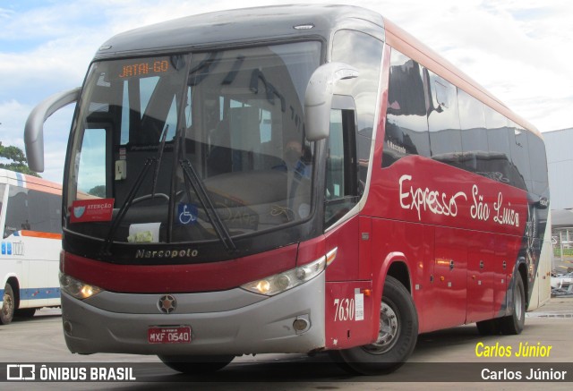 Expresso São Luiz 7630 na cidade de Goiânia, Goiás, Brasil, por Carlos Júnior. ID da foto: 10256753.