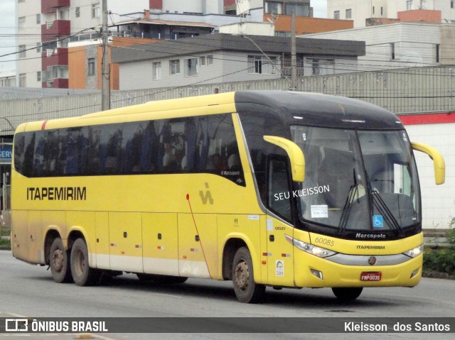 Viação Itapemirim 60085 na cidade de Belo Horizonte, Minas Gerais, Brasil, por Kleisson  dos Santos. ID da foto: 10257019.