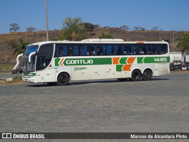 Empresa Gontijo de Transportes 14415 na cidade de Perdões, Minas Gerais, Brasil, por Marcos de Alcantara Pinto. Número da foto: #10257508.