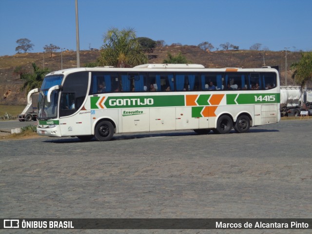 Empresa Gontijo de Transportes 14415 na cidade de Perdões, Minas Gerais, Brasil, por Marcos de Alcantara Pinto. ID da foto: 10257508.