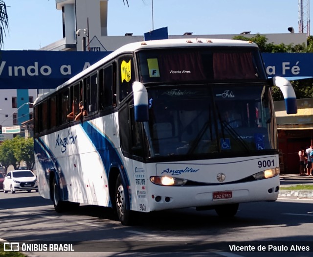 Expresso Angelitur 9001 na cidade de Aparecida, São Paulo, Brasil, por Vicente de Paulo Alves. ID da foto: 10255895.