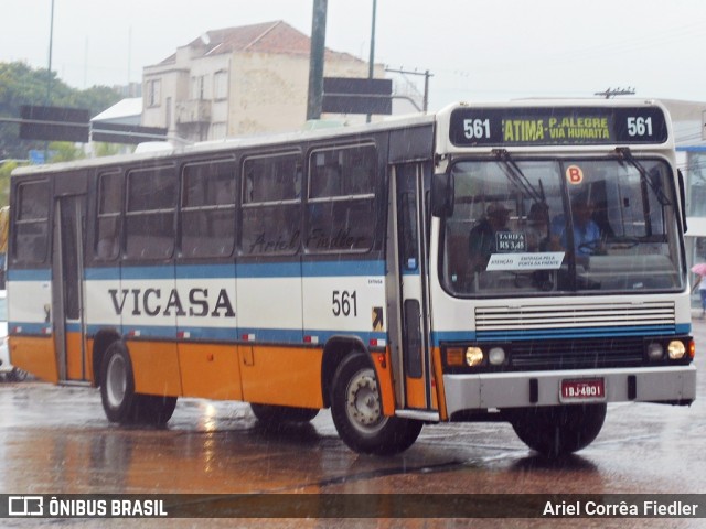 VICASA - Viação Canoense S.A. 561 na cidade de Porto Alegre, Rio Grande do Sul, Brasil, por Ariel Corrêa Fiedler. Número da foto: #10257122.