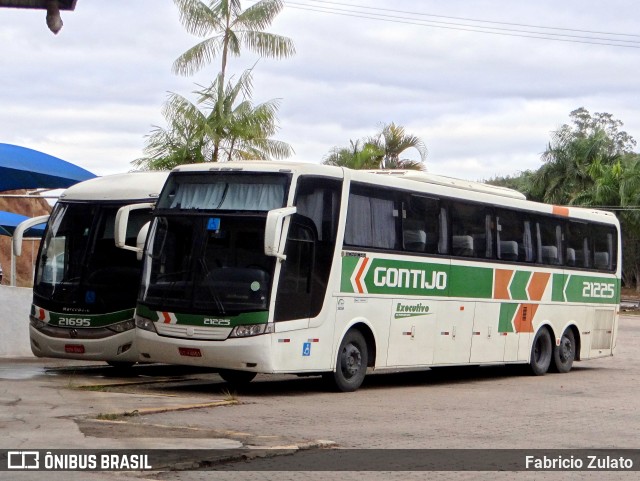 Empresa Gontijo de Transportes 21225 na cidade de Paraíba do Sul, Rio de Janeiro, Brasil, por Fabricio Zulato. ID da foto: 10256750.