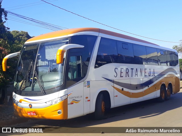 Viação Sertaneja 410 na cidade de Unaí, Minas Gerais, Brasil, por Adão Raimundo Marcelino. ID da foto: 10257979.