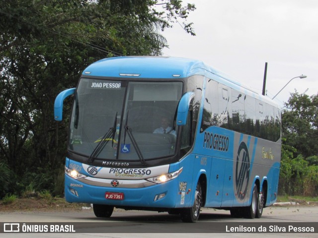 Auto Viação Progresso 6075 na cidade de Recife, Pernambuco, Brasil, por Lenilson da Silva Pessoa. Número da foto: #10256250.