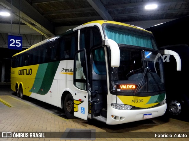 Empresa Gontijo de Transportes 14330 na cidade de Resende, Rio de Janeiro, Brasil, por Fabricio Zulato. ID da foto: 10256545.