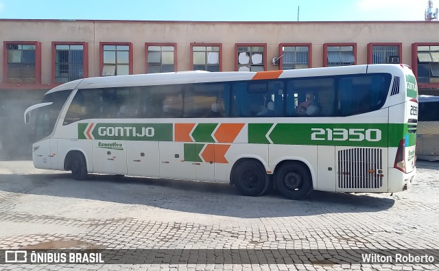 Empresa Gontijo de Transportes 21350 na cidade de Governador Valadares, Minas Gerais, Brasil, por Wilton Roberto. ID da foto: 10259433.