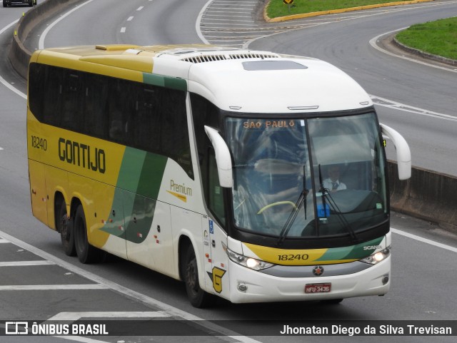 Empresa Gontijo de Transportes 18240 na cidade de Lavrinhas, São Paulo, Brasil, por Jhonatan Diego da Silva Trevisan. ID da foto: 10259670.