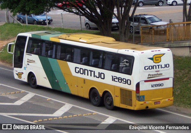 Empresa Gontijo de Transportes 12890 na cidade de São José dos Campos, São Paulo, Brasil, por Ezequiel Vicente Fernandes. ID da foto: 10259065.