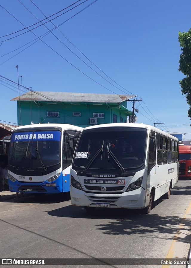 Ônibus Particulares 20 na cidade de Santa Izabel do Pará, Pará, Brasil, por Fabio Soares. Número da foto: #10262244.