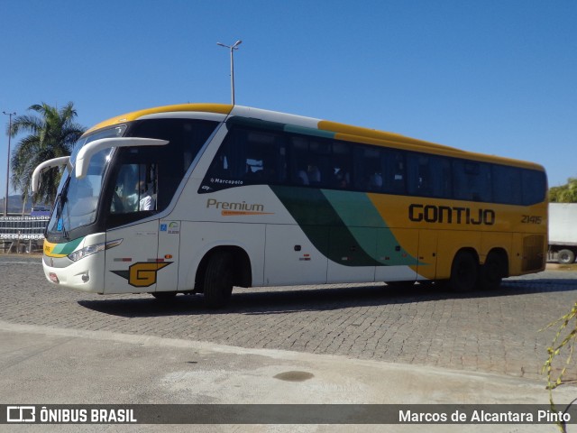 Empresa Gontijo de Transportes 21415 na cidade de Perdões, Minas Gerais, Brasil, por Marcos de Alcantara Pinto. Número da foto: #10264105.