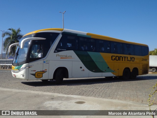 Empresa Gontijo de Transportes 21415 na cidade de Perdões, Minas Gerais, Brasil, por Marcos de Alcantara Pinto. ID da foto: 10264105.