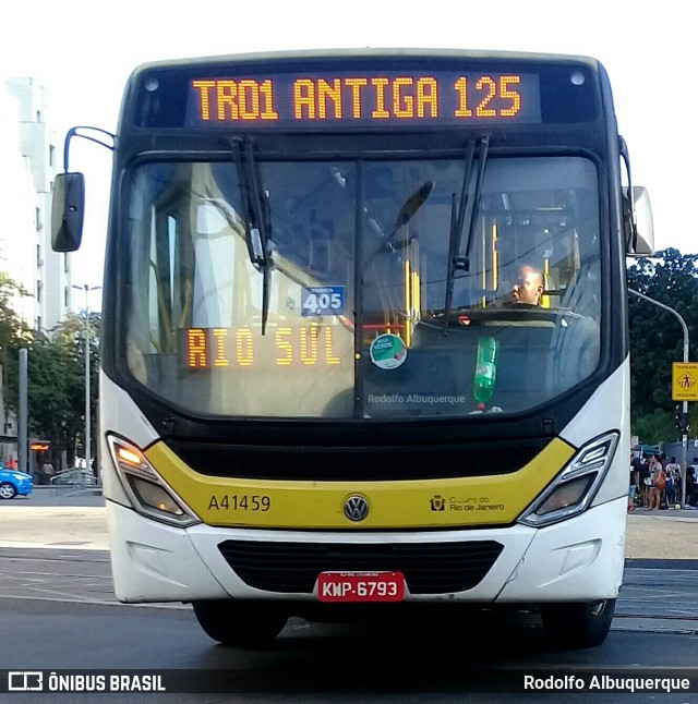 Real Auto Ônibus A41459 na cidade de Rio de Janeiro, Rio de Janeiro, Brasil, por Rodolfo Albuquerque. Número da foto: #10262864.