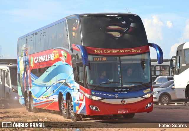 Carvalho Tur Transportes e Turismo 1005 na cidade de Belém, Pará, Brasil, por Fabio Soares. ID da foto: 10262006.