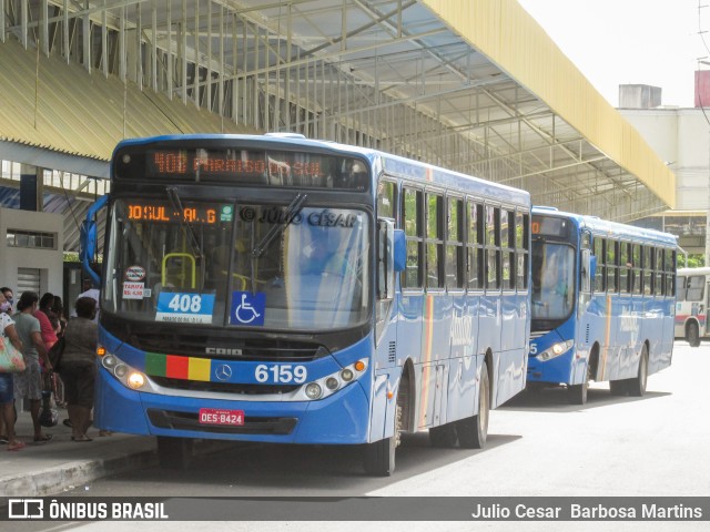 Viação Atalaia Transportes 6159 na cidade de Aracaju, Sergipe, Brasil, por Julio Cesar  Barbosa Martins. ID da foto: 10262055.