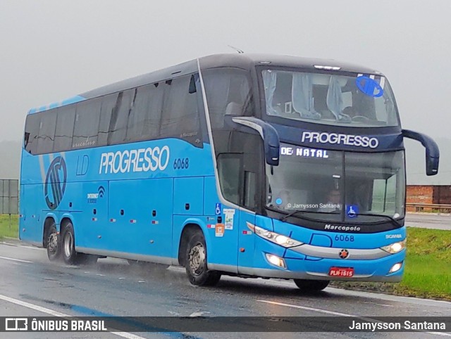 Auto Viação Progresso 6068 na cidade de Goiana, Pernambuco, Brasil, por Jamysson Santana. ID da foto: 10261850.