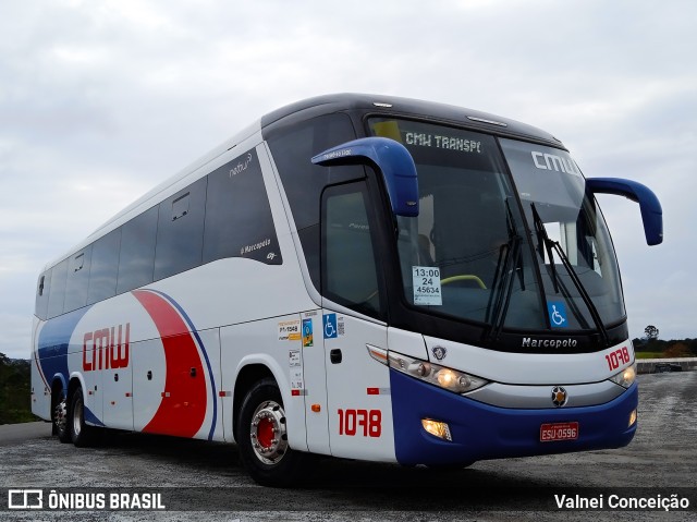 CMW Transportes 1078 na cidade de São Paulo, São Paulo, Brasil, por Valnei Conceição. ID da foto: 10262457.