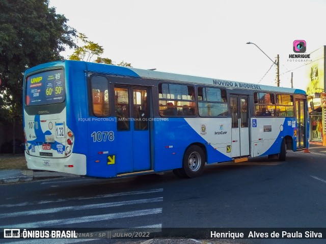 VB Transportes e Turismo 1078 na cidade de Campinas, São Paulo, Brasil, por Henrique Alves de Paula Silva. Número da foto: #10262052.