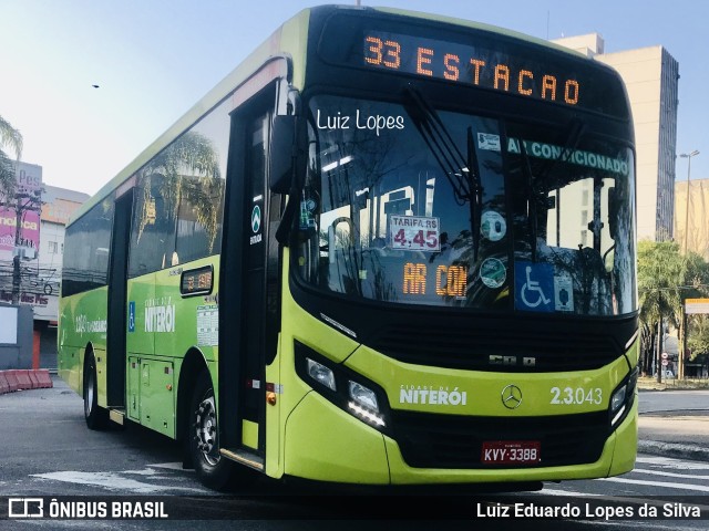 Expresso Miramar 2.3.043 na cidade de Niterói, Rio de Janeiro, Brasil, por Luiz Eduardo Lopes da Silva. ID da foto: 10262173.